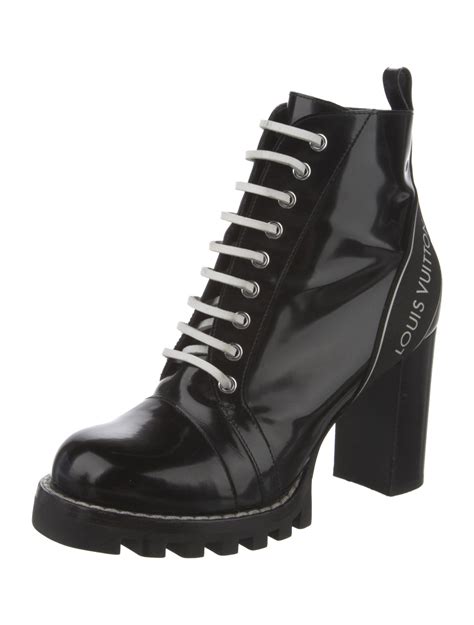 louis vuitton patent leather boots|authentic louis vuitton leather.